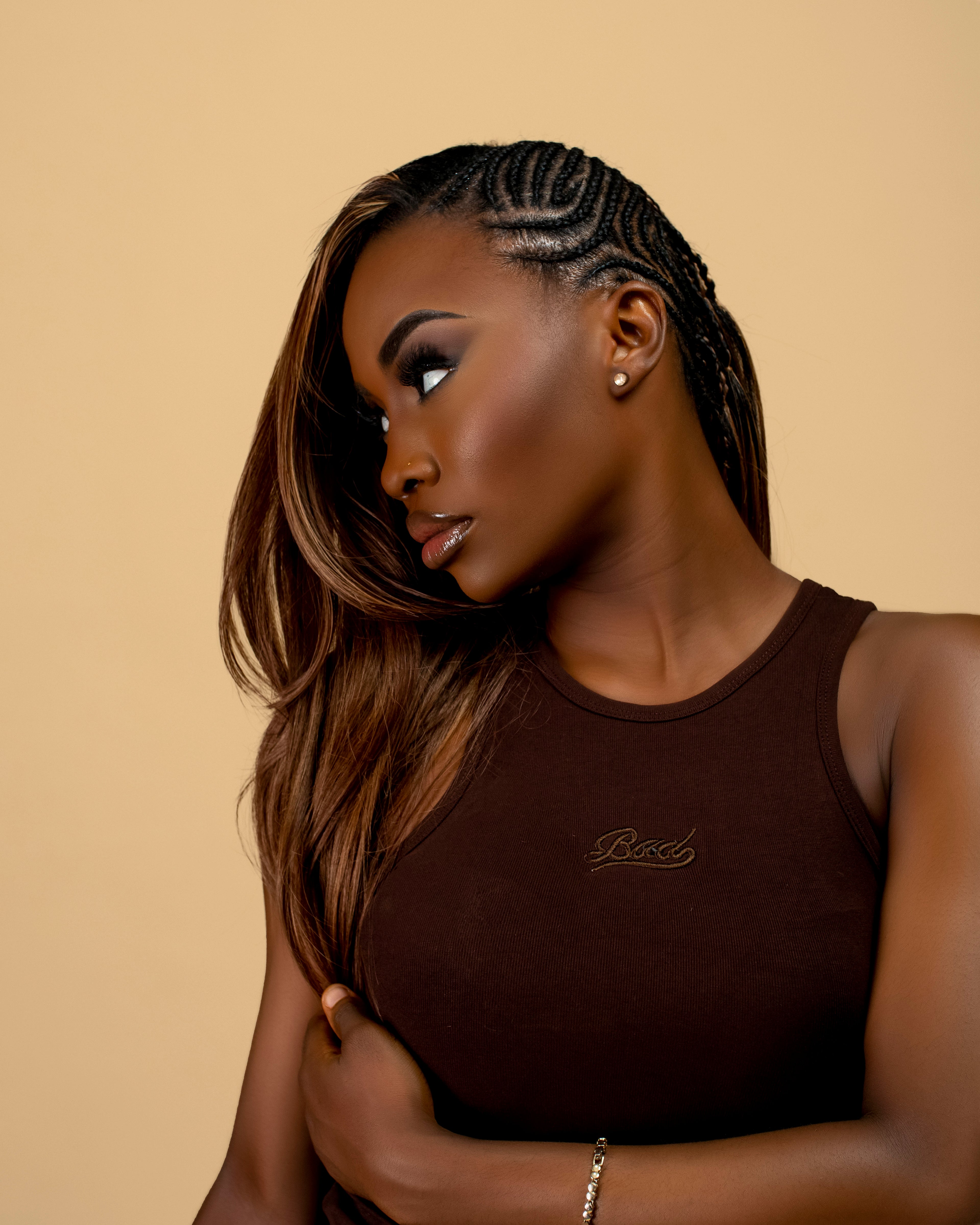 Straight Flip Hybrid Braid Style